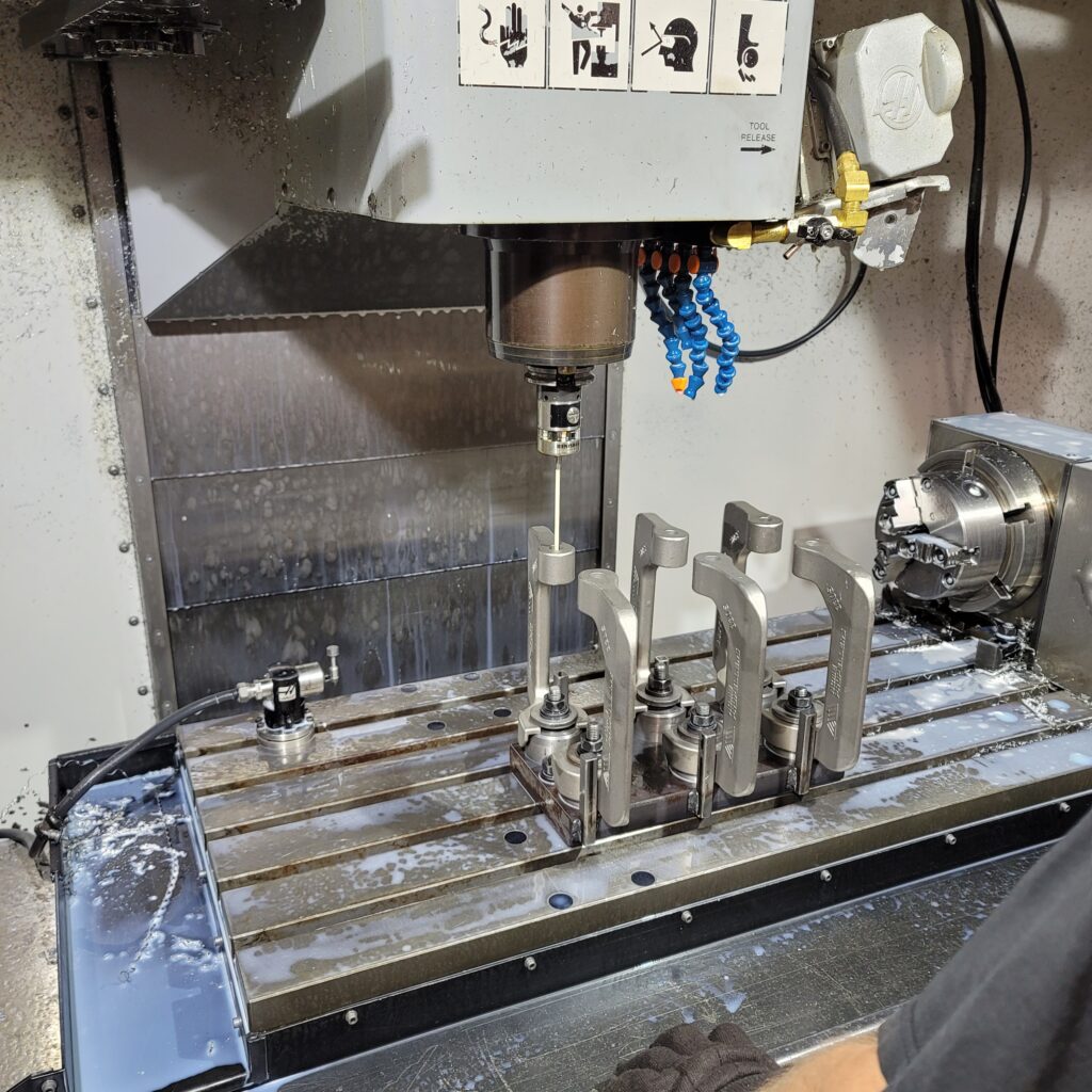 Four axis machining